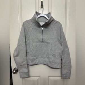 Gray Women's Half-Zip Sweater